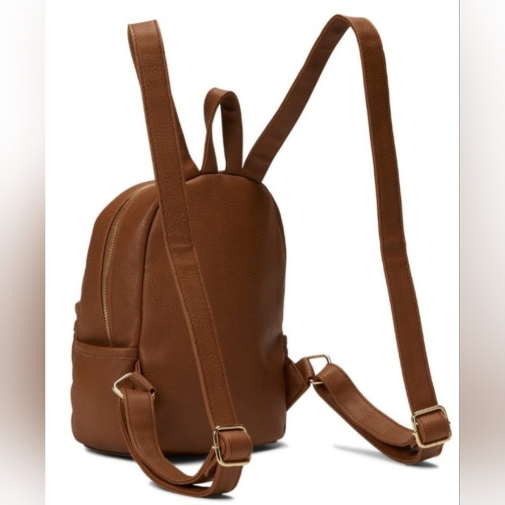 Steve Madden Camel Leather Backpack - Picture 7 of 7